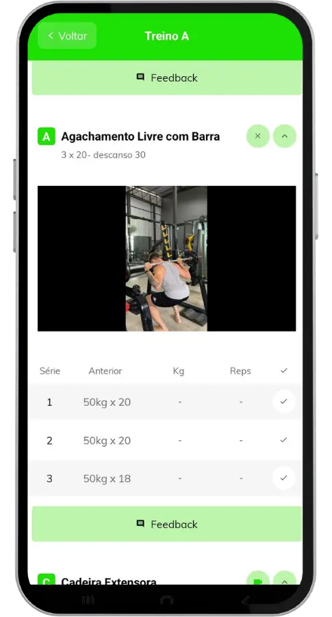 treino de musculação