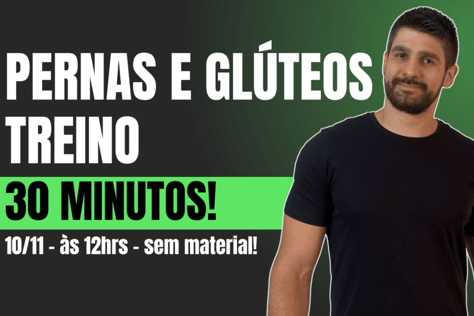 treino de pernas e glúteos